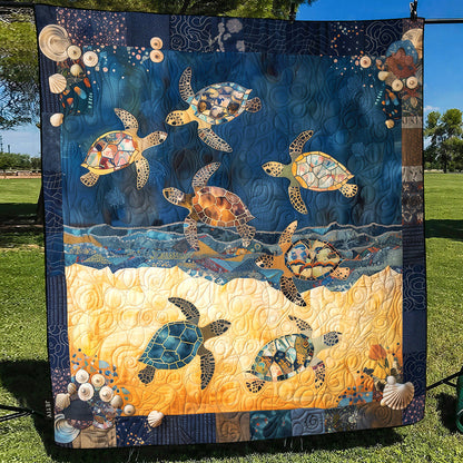 Bexley - Quilted Blanket - Sea Turtles