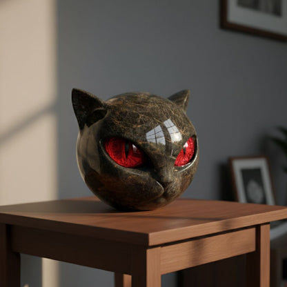 Black Stone Guardian Cat
