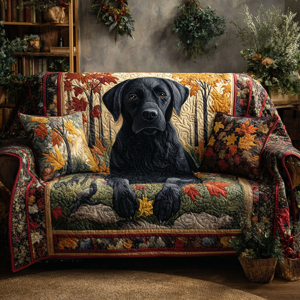 Blanca - Quilted Sofa Cover Pattern Forest