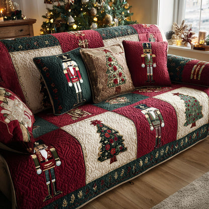 Bonita - Quilted Sofa Cover Christmas Pattern