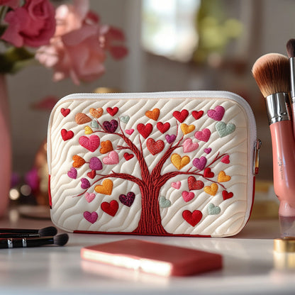 Fleur - Quilted Toiletry Bag - Tree of Life