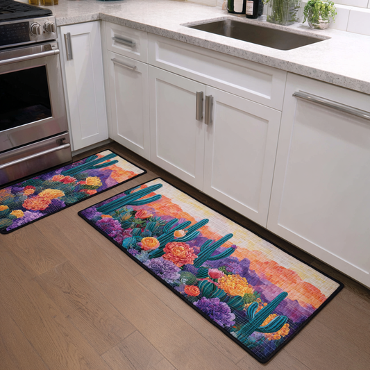 Briana - 2-Piece Kitchen Mat Set - Garden Bliss