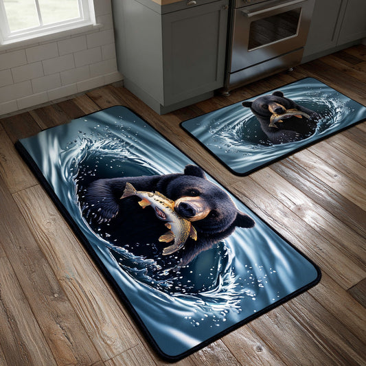 Brianna - 2-Piece Kitchen Mat Set - Tranquil Stream