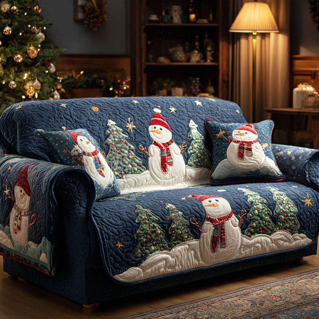 Britta - Quilted Sofa Cover Pattern Winter