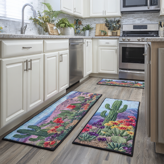 Caitlin - 2-Piece Kitchen Mat Set - Desert Landscape