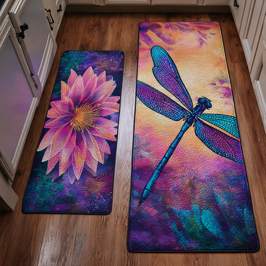 Callie - 2-Piece Kitchen Mat Set - Dragonfly