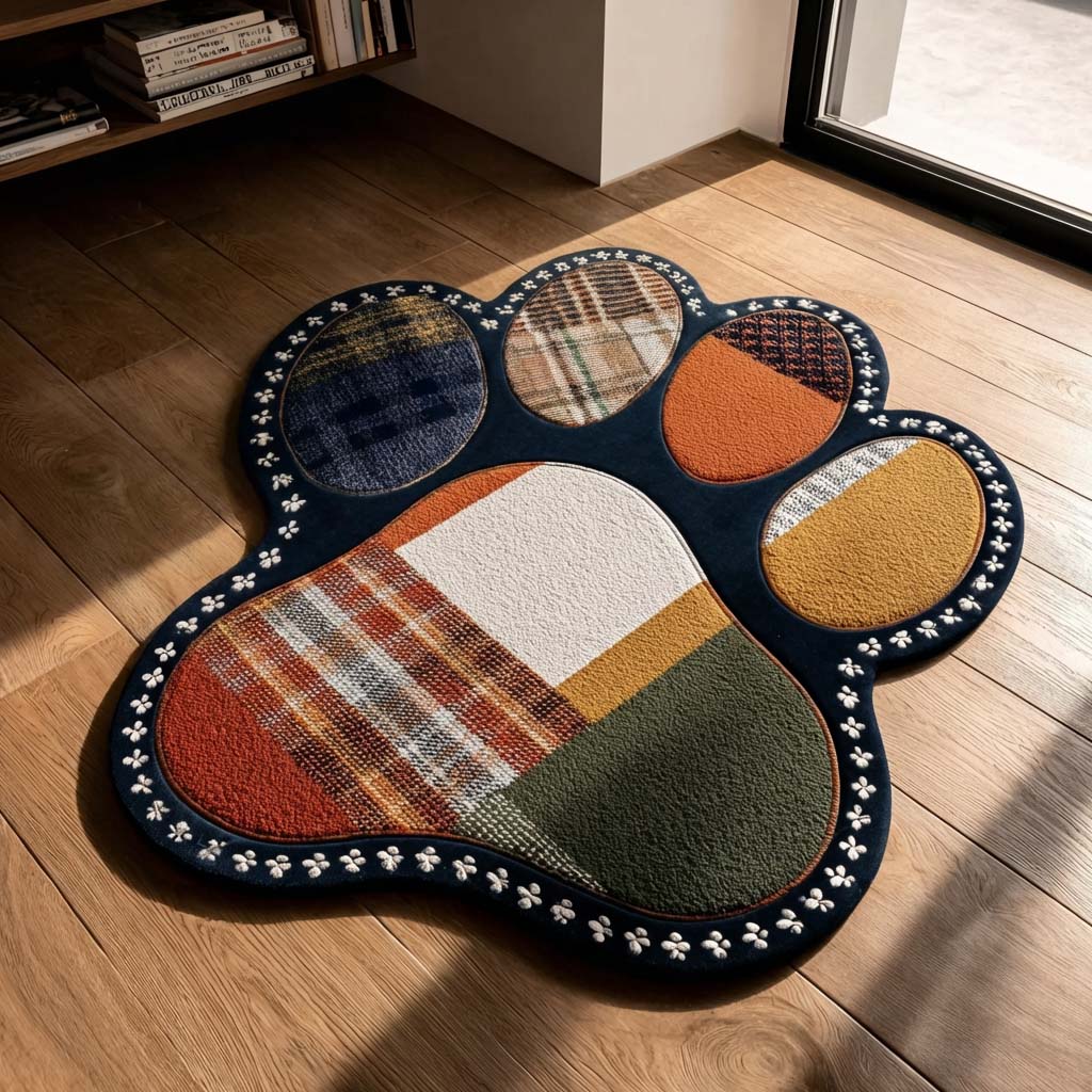 Carolina - Shaped Area Rug - Abstract Paw
