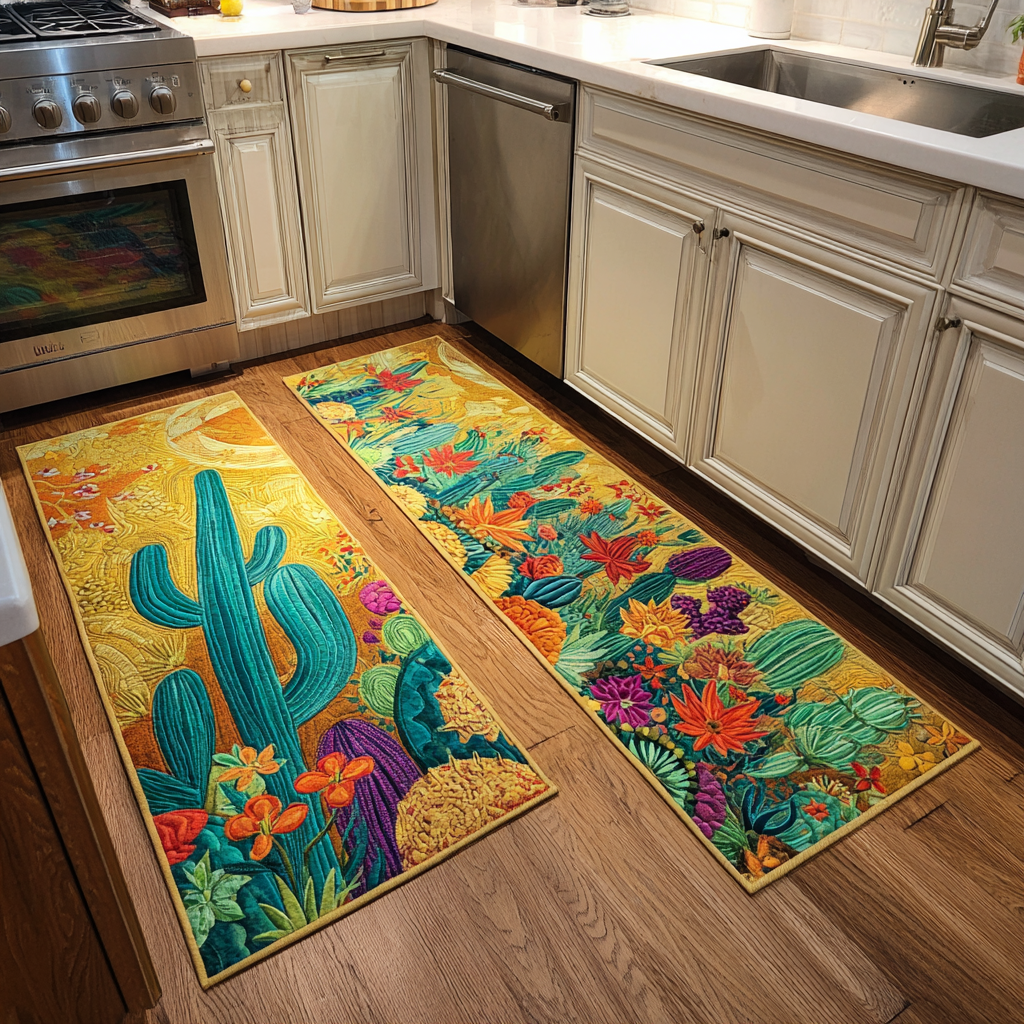 Cecelia - 2-Piece Kitchen Mat Set - Desert Landscape