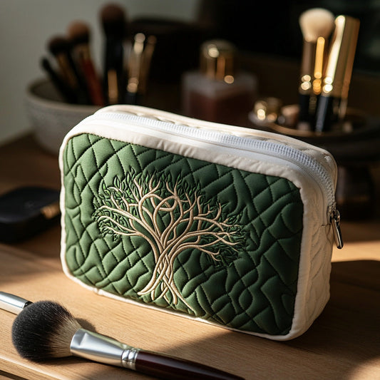 Sara - Quilted Toiletry Bag - Heavenly Roots