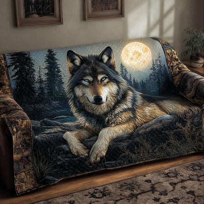 Roos - Quilted Sofa Cover Wolf