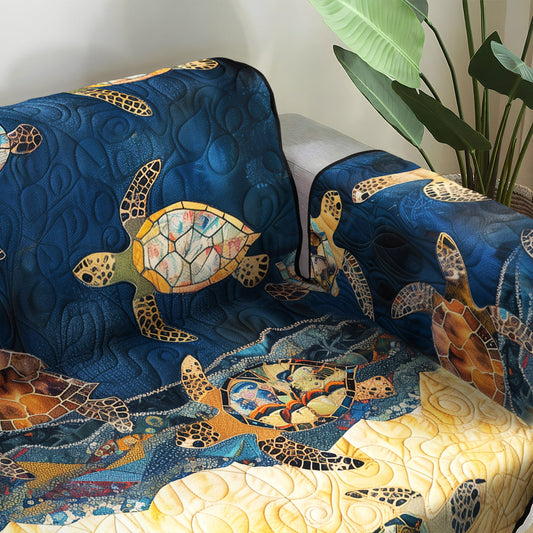 Charity - Quilted Sofa Cover Dream Coast