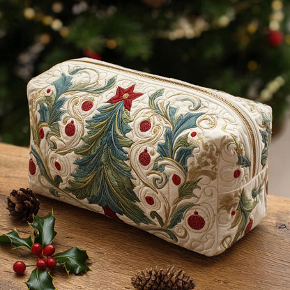 Chelsea - Quilted Toiletry Bag - Star Wreath
