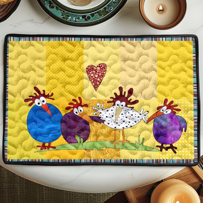 Eline - Quilted Placemat - Chicken