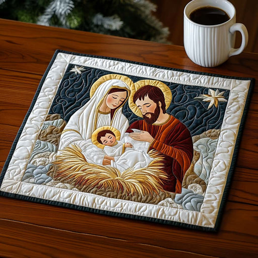 Christina - Quilted Placemat - Nativity