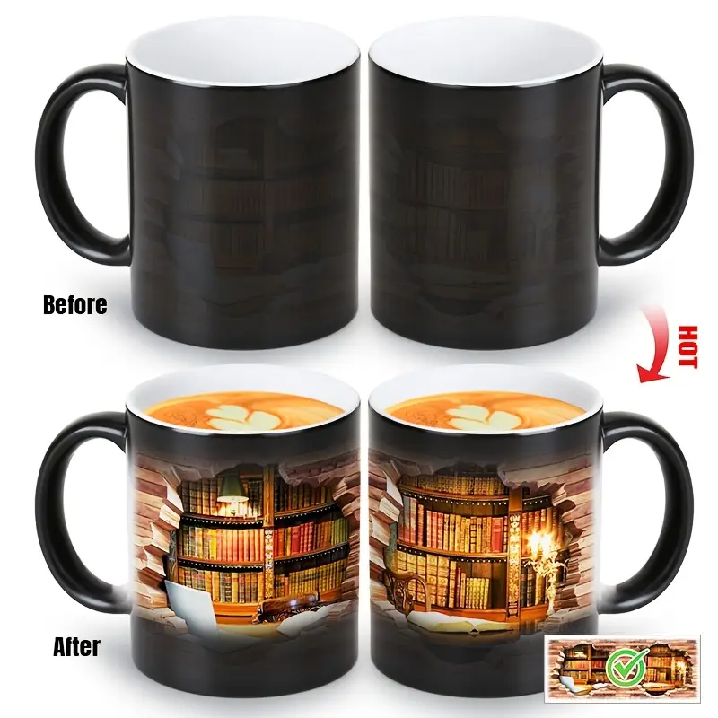 Color-Changing Bookshelf Mug II