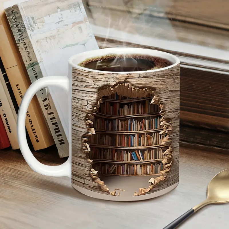 Color-Changing Bookshelf Mug