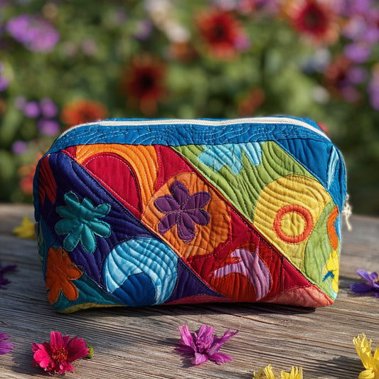 Jantje - Quilted Toiletry Bag - Cosmic Pattern