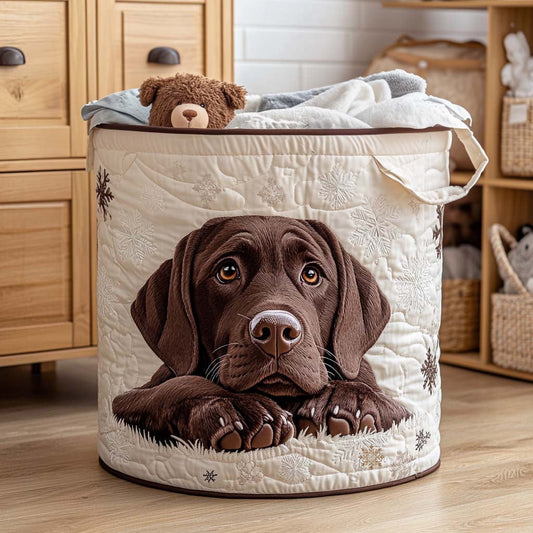 Quilted Laundry Basket - Cuddle Puppy