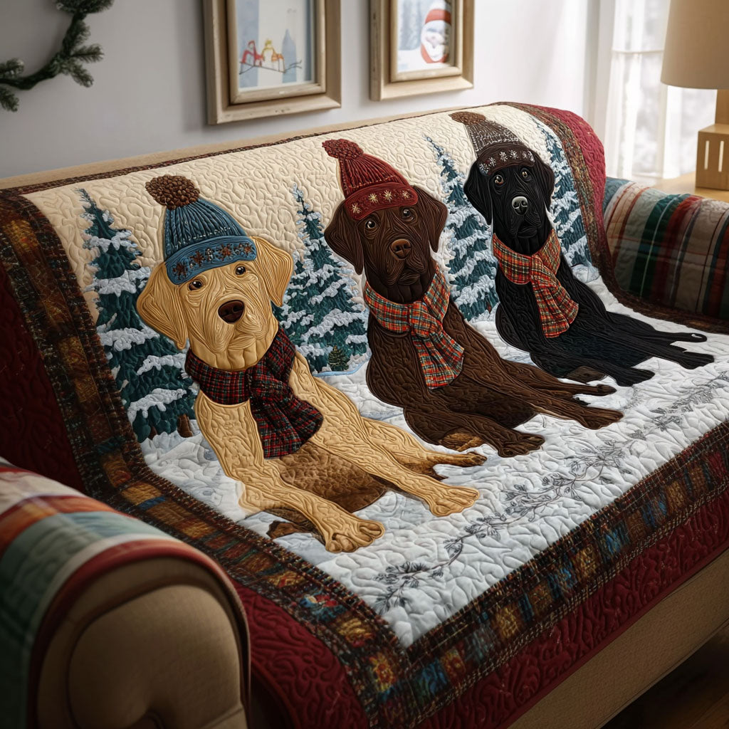 Merel - Quilted Sofa Cover Labrador Retriever
