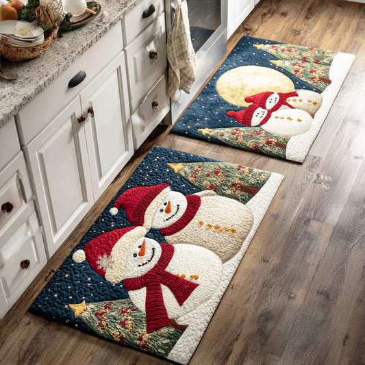 Wietske - 2-Piece Kitchen Mat Set - Snow Friends