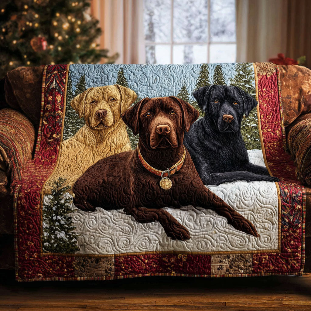 Cristina - Quilted Sofa Cover Labrador Retriever