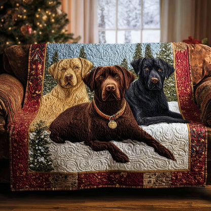 Cristina - Quilted Sofa Cover Labrador Retriever