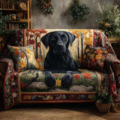 Cristina - Quilted Sofa Cover Labrador Retriever