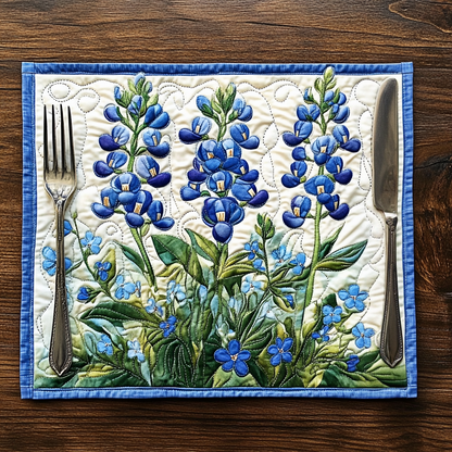Daleyza - Quilted Placemat - Lupine Serenade