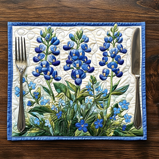 Daleyza - Quilted Placemat - Lupine Serenade