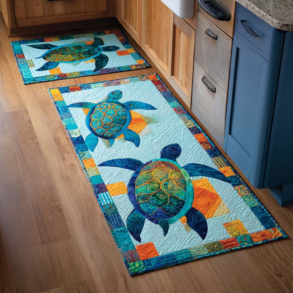 Danna - 2-Piece Kitchen Mat Set - Laid-Back Coast