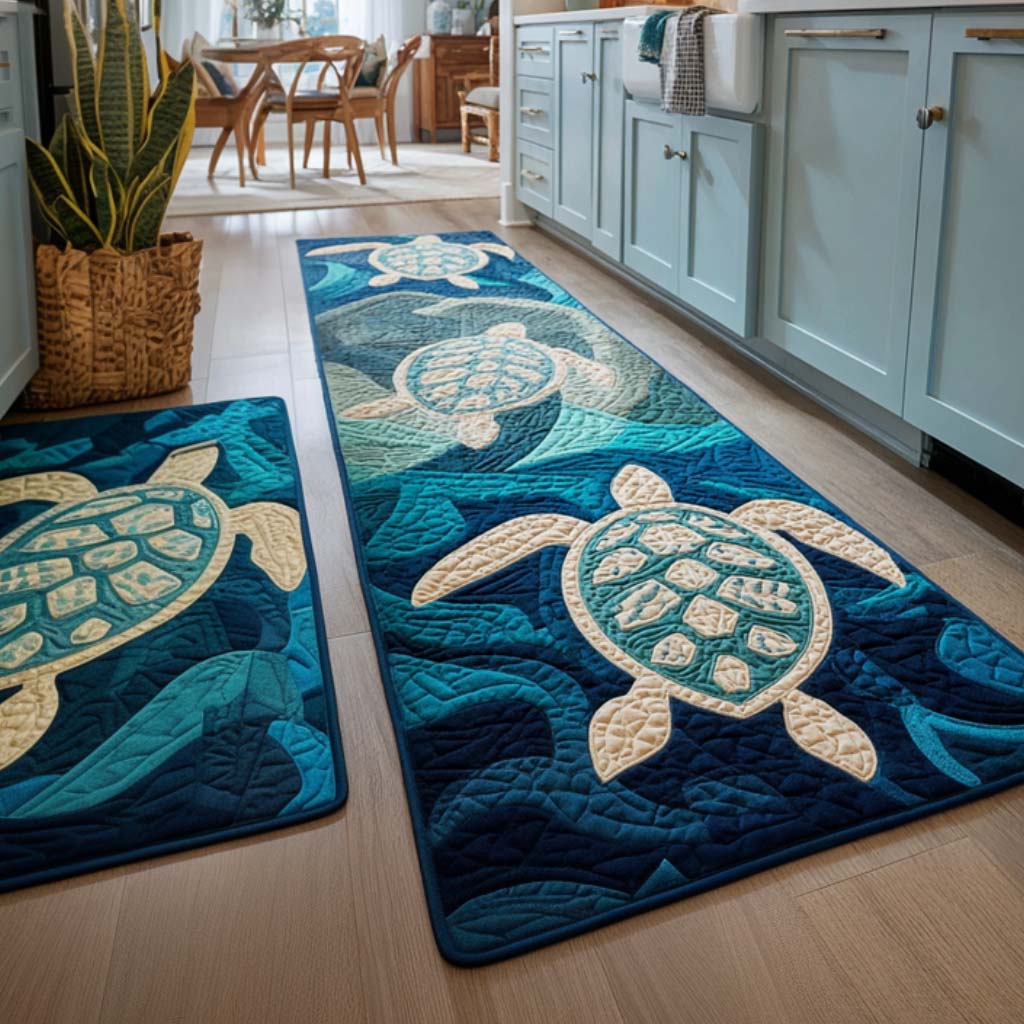 Dayana - 2-Piece Kitchen Mat Set - Tropical Vibes