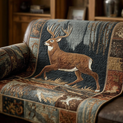 Iris - Quilted Sofa Cover Deer