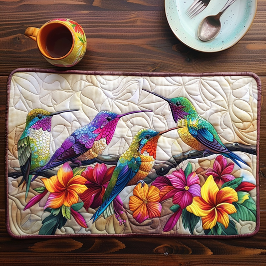 Deja - Quilted Placemat - Cheerful Birdsong