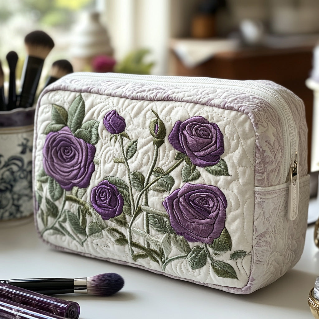 Delaney - Quilted Toiletry Bag - Moonlit Florals