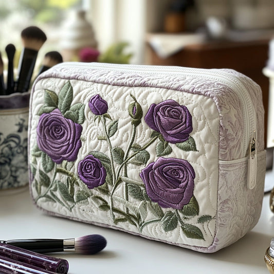 Delaney - Quilted Toiletry Bag - Moonlit Florals