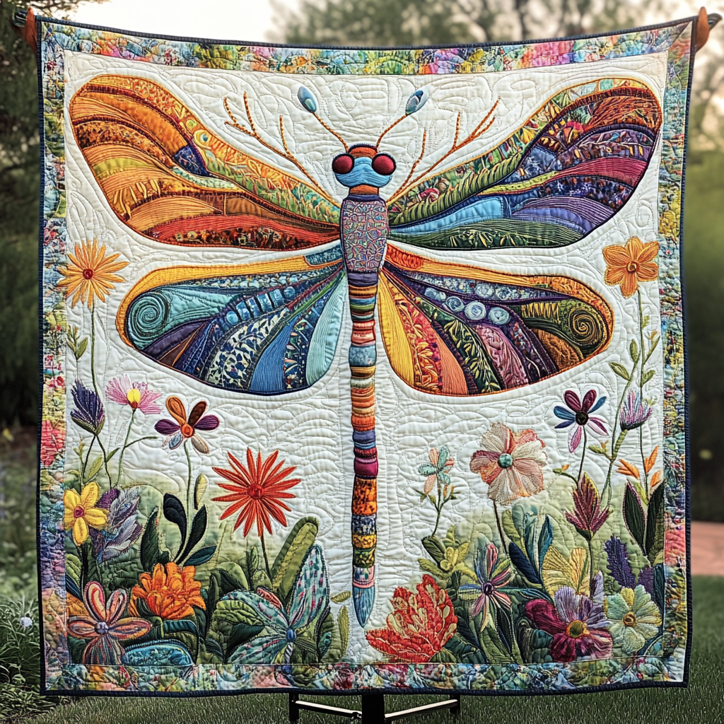 Della - Quilted Blanket - Serene Wings