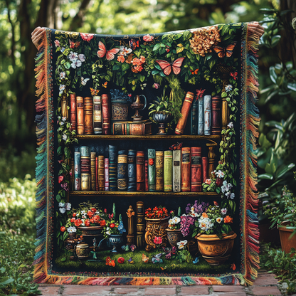 Delphine - Quilted Blanket Library Flowers