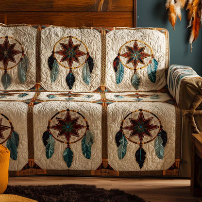 Elin - Quilted Sofa Cover Decorative Pattern
