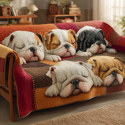 Rianne - Quilted Sofa Cover Bulldog