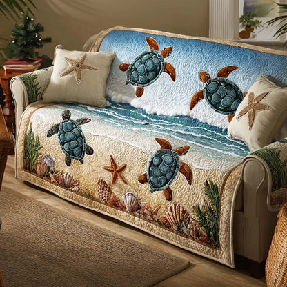 Fien - Quilted Sofa Cover Turtle