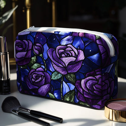 Eleanor - Quilted Toiletry Bag - Night Rose