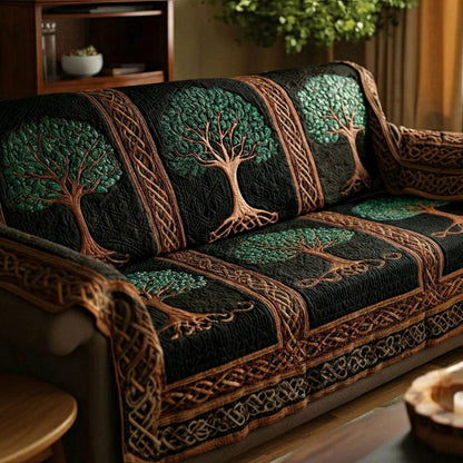 Sophie - Quilted Sofa Cover Tree of Life