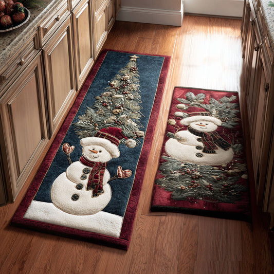 Emilia - 2-Piece Kitchen Mat Set - Snowy Winter
