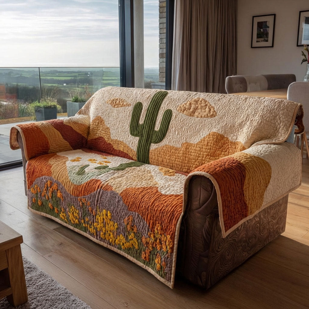 Eulalie - Quilted Sofa Cover Dunes of the Canyon