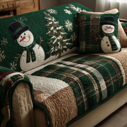 Suze - Quilted Sofa Cover Christmas Pattern