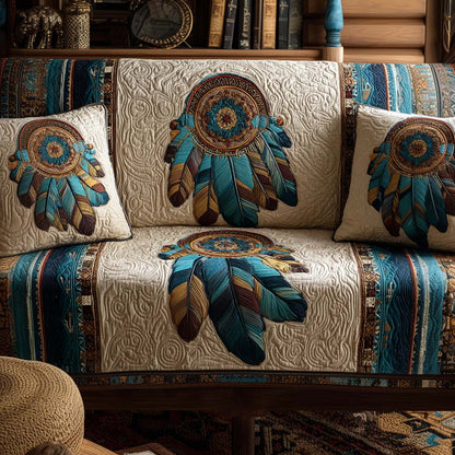 Elin - Quilted Sofa Cover Decorative Pattern