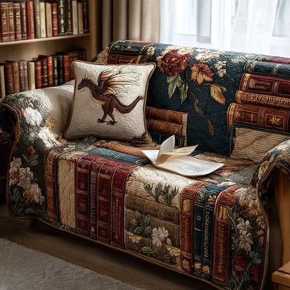 Felicia - Quilted Sofa Cover for Corner Reading