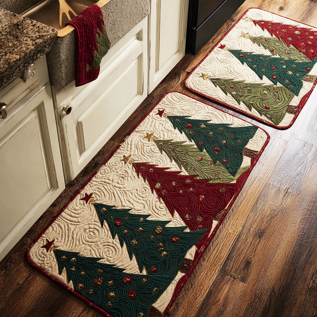 Felicity - 2-Piece Kitchen Mat Set - Radiant Tree Path