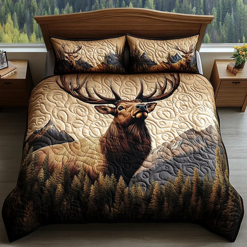 3-Piece Quilt Set - Forest Animals