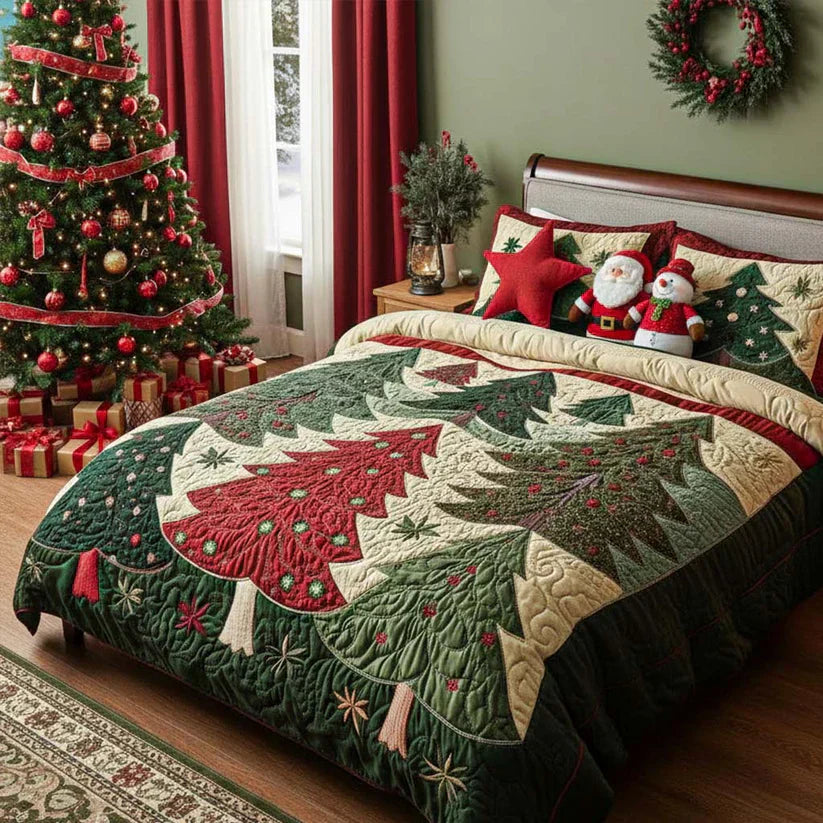 3-Piece Quilt Set - Forest of Joy